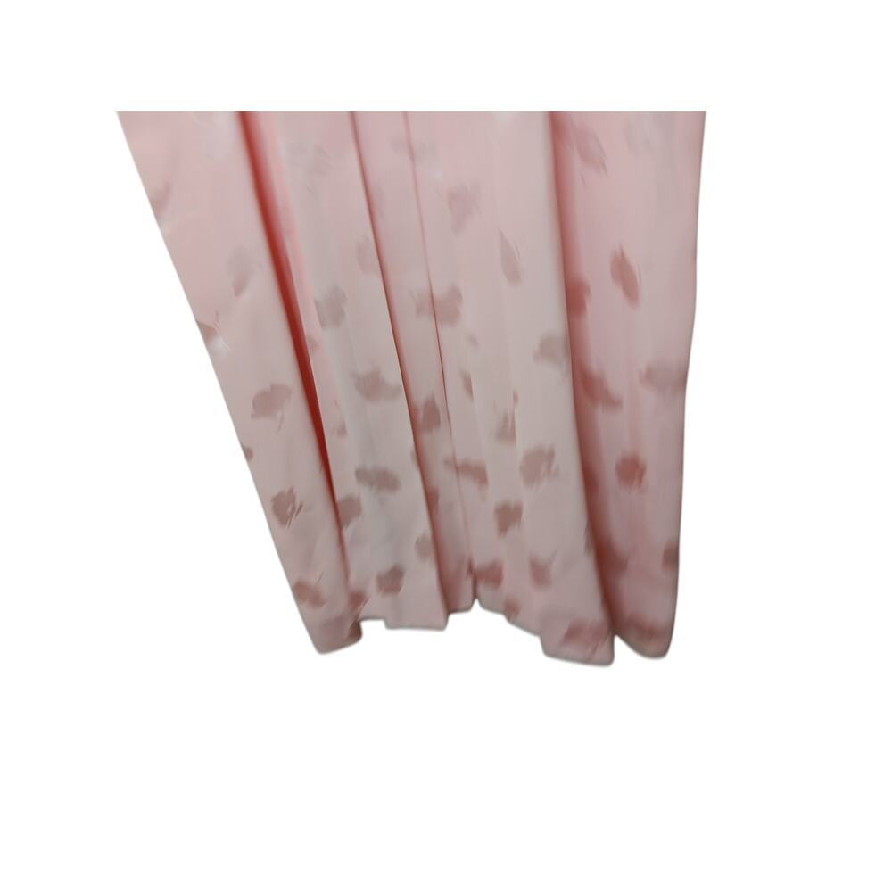 Vintage Nordstrom POV 100% Silk Pink Floral Midi Dress Sz 4 Romantic Cottagecore - Picture 4 of 16